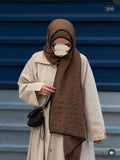 Muselin Hijab Dunkelgrün