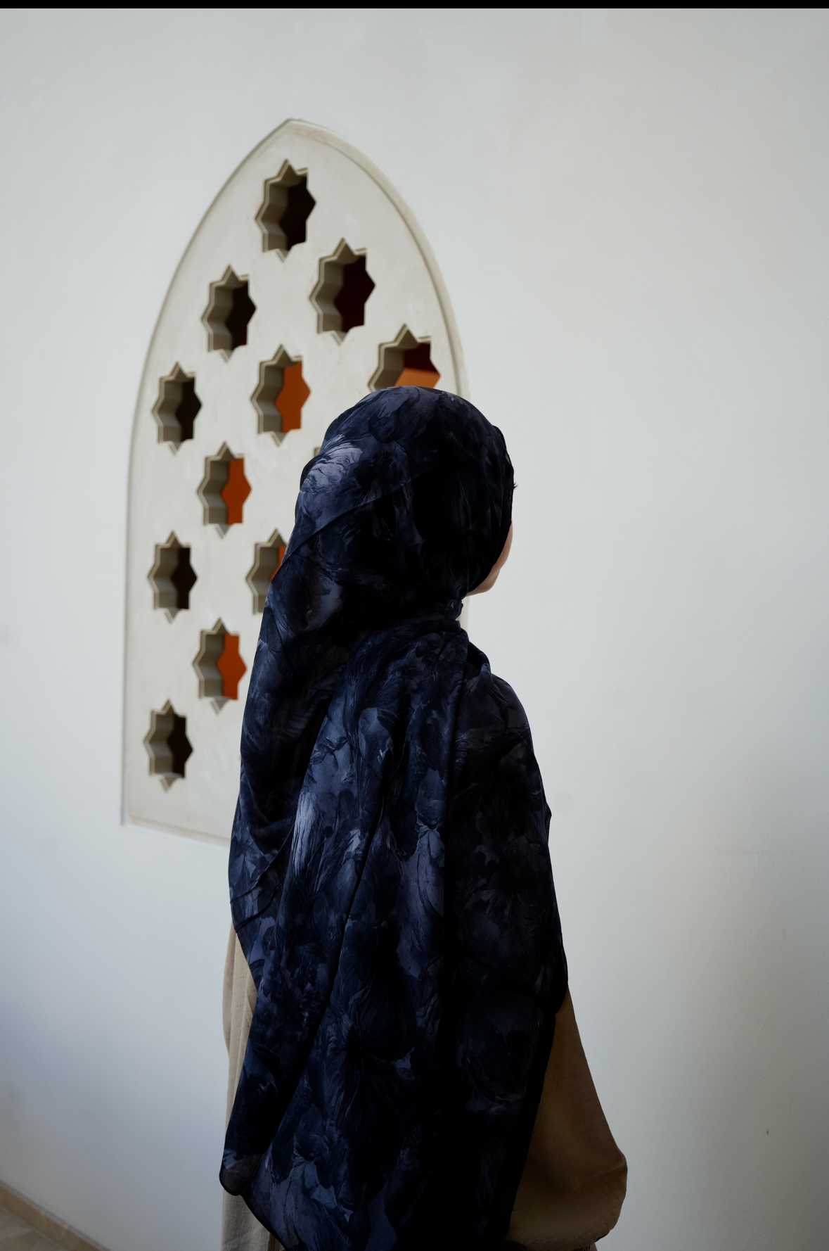 Viscose Hijab Dunkelblau