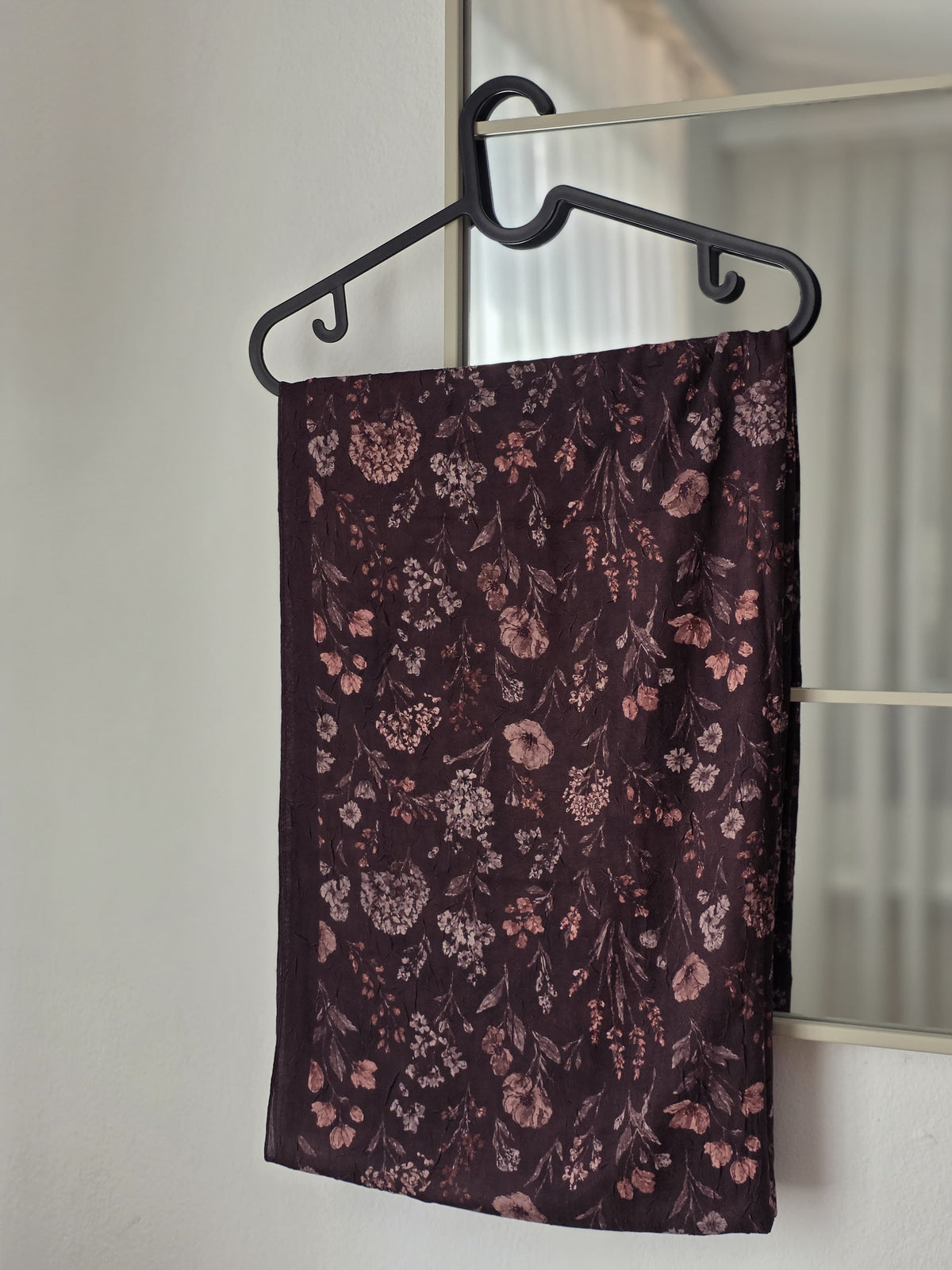 Floral Hijab Burgund