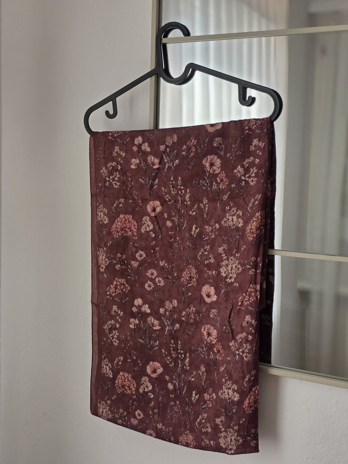 Floral Hijab Terrakotta