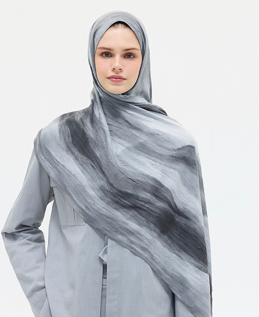 Crush Baumwollhijab gestreift