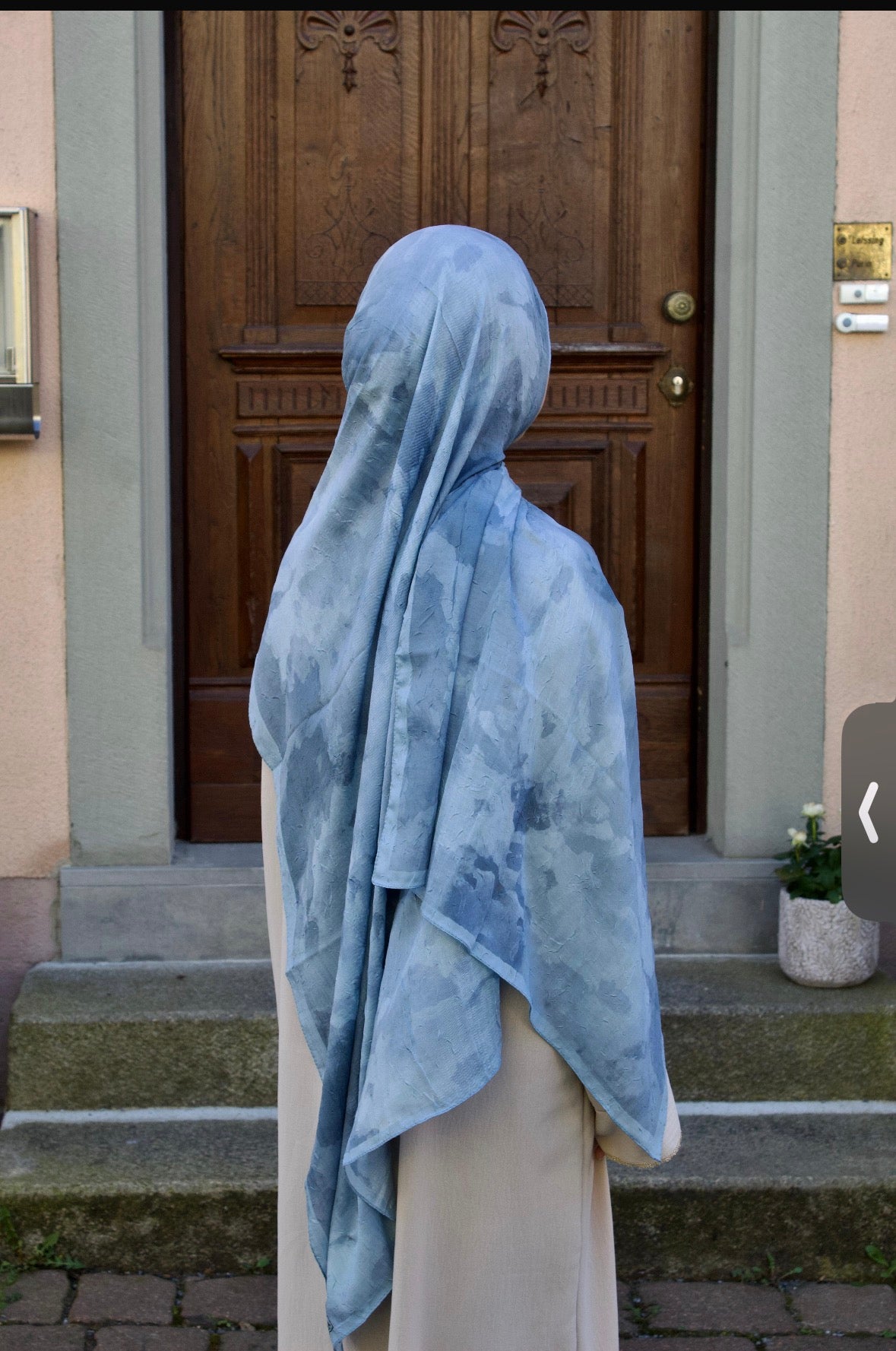 Baumwollhijab Hellblau