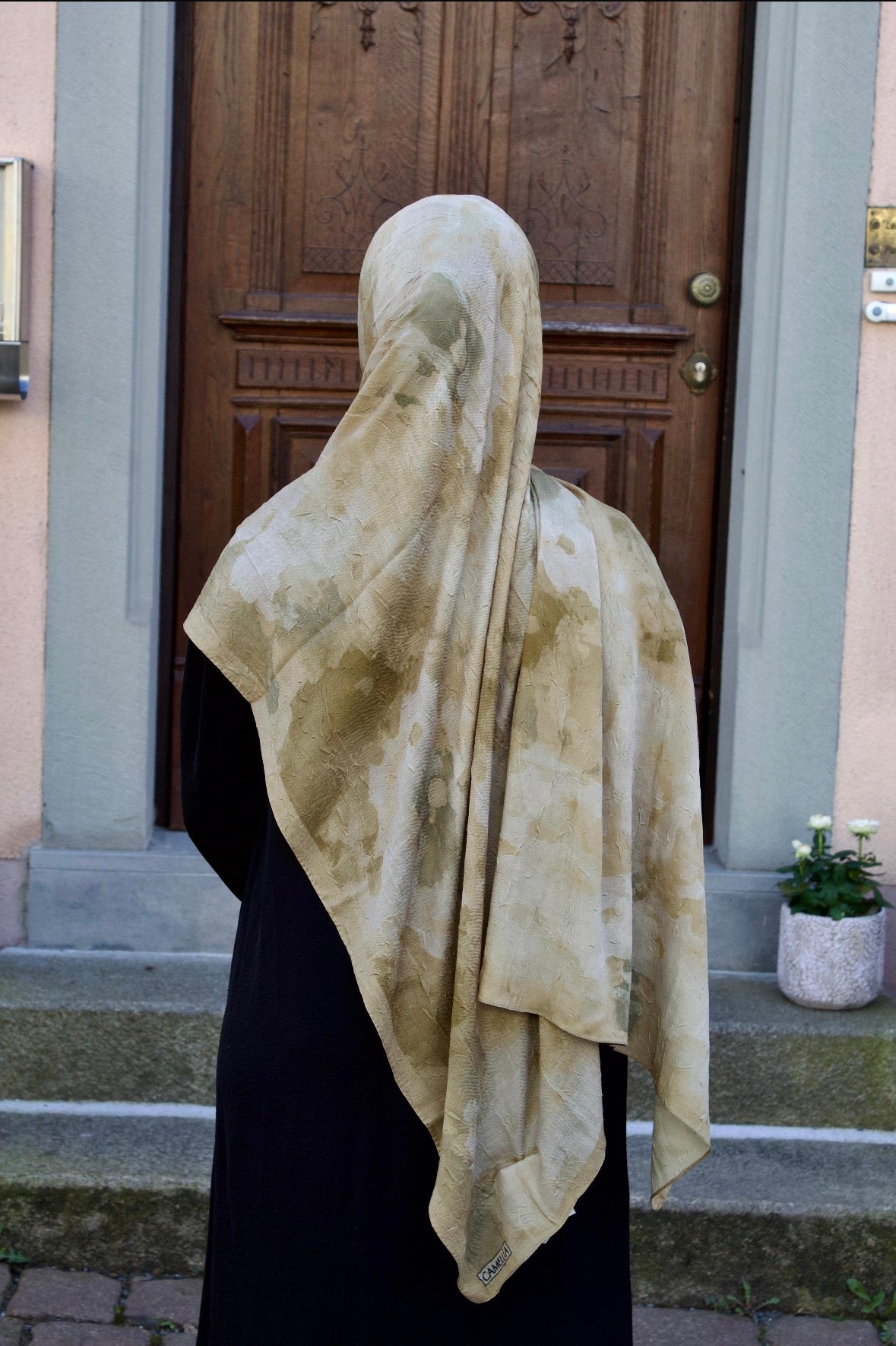 Baumwollhijab Buttergelb