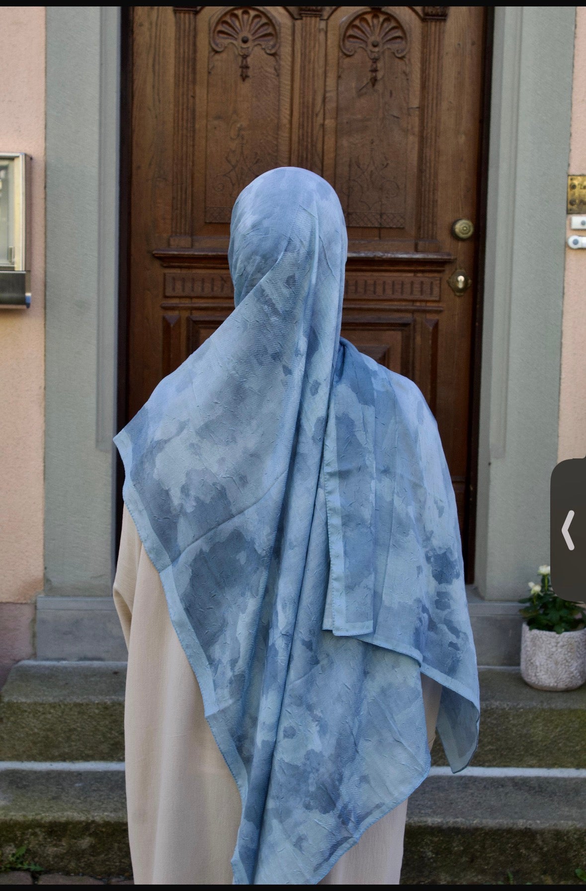 Baumwollhijab Hellblau