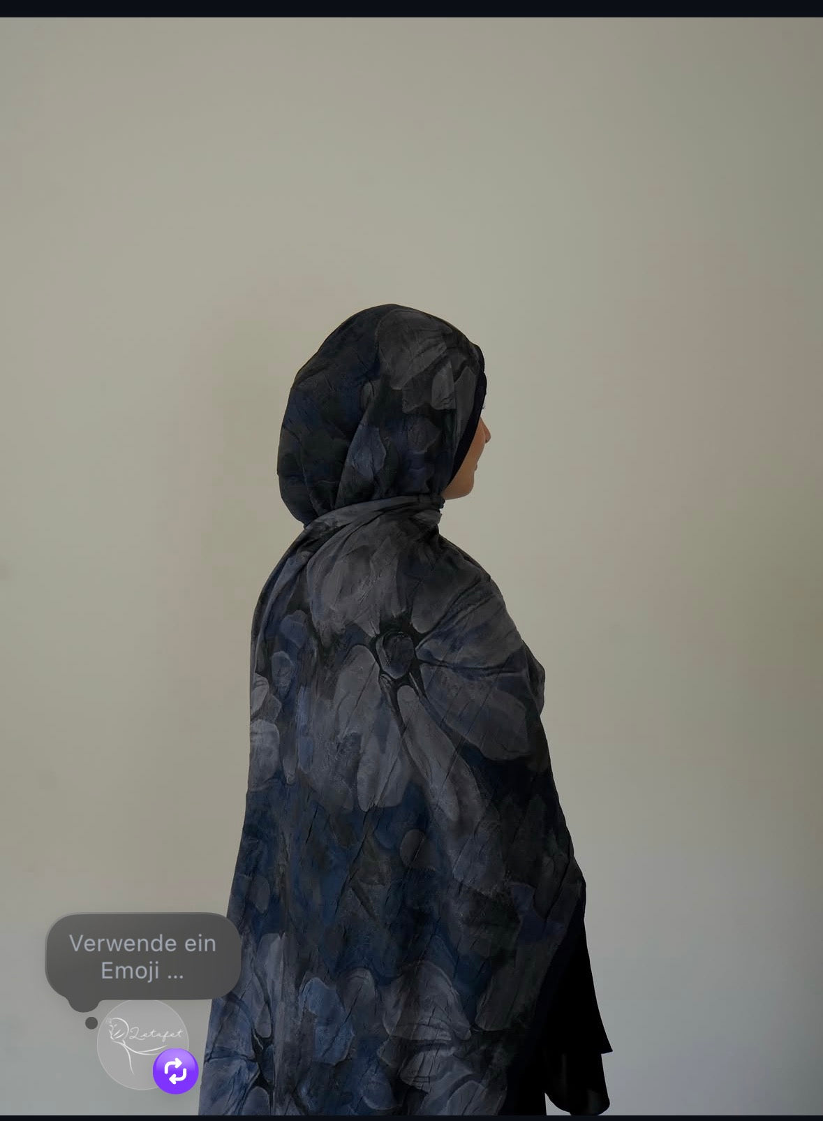Baumwollhijab Dunkelblau💙
