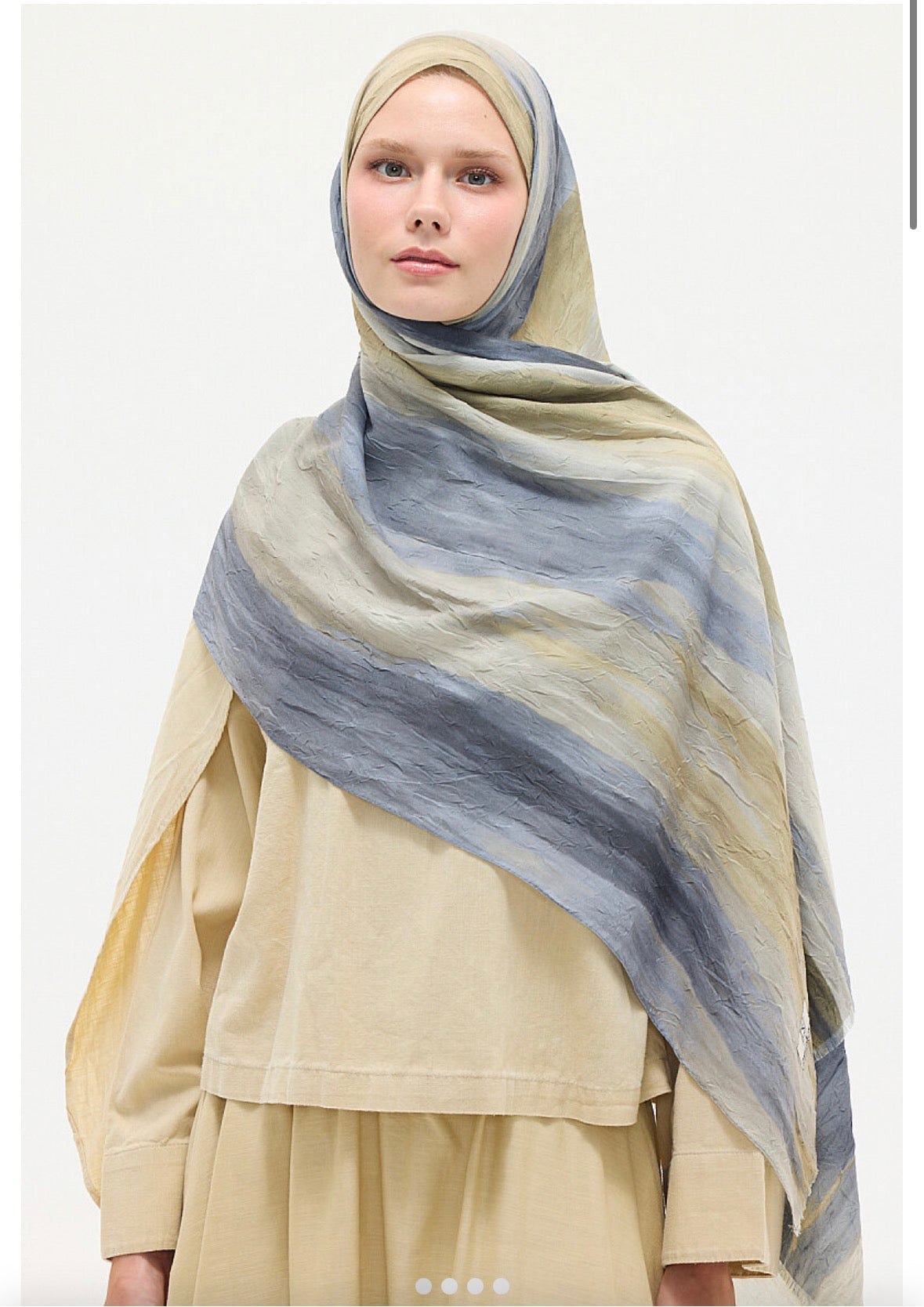 Crush Baumwollhijab gestreift