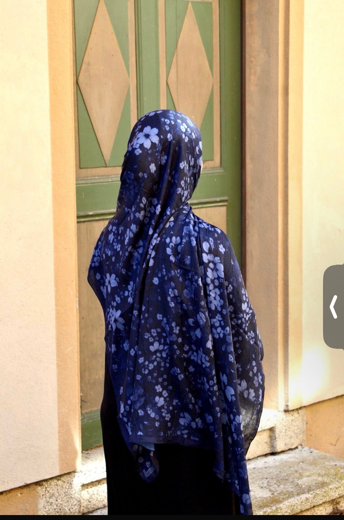 Baumwollhijab Blau