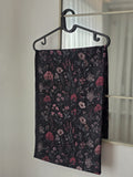 Floral Hijab Schwar Rosa