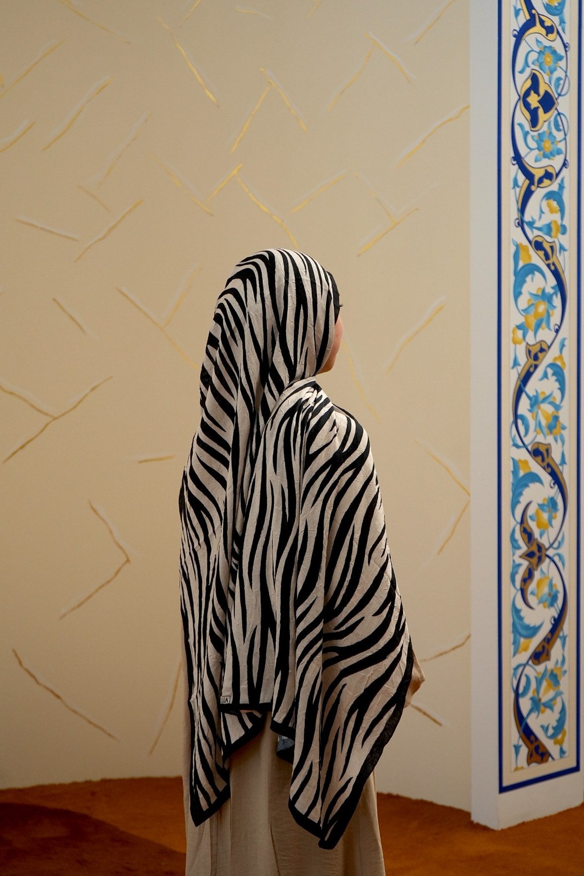Printed Hijab - Zebra Design