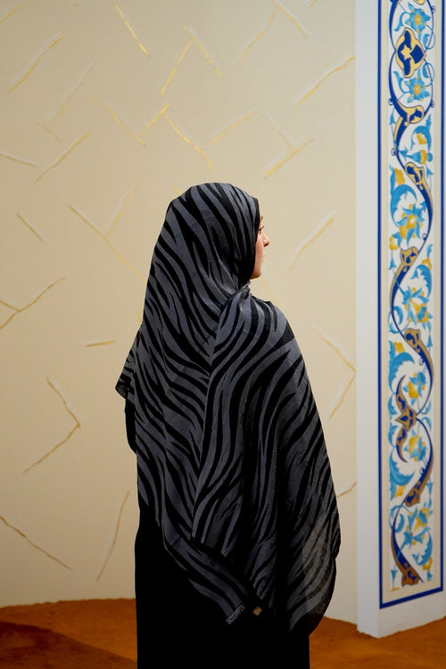 Printed Hijab - Zebra Design