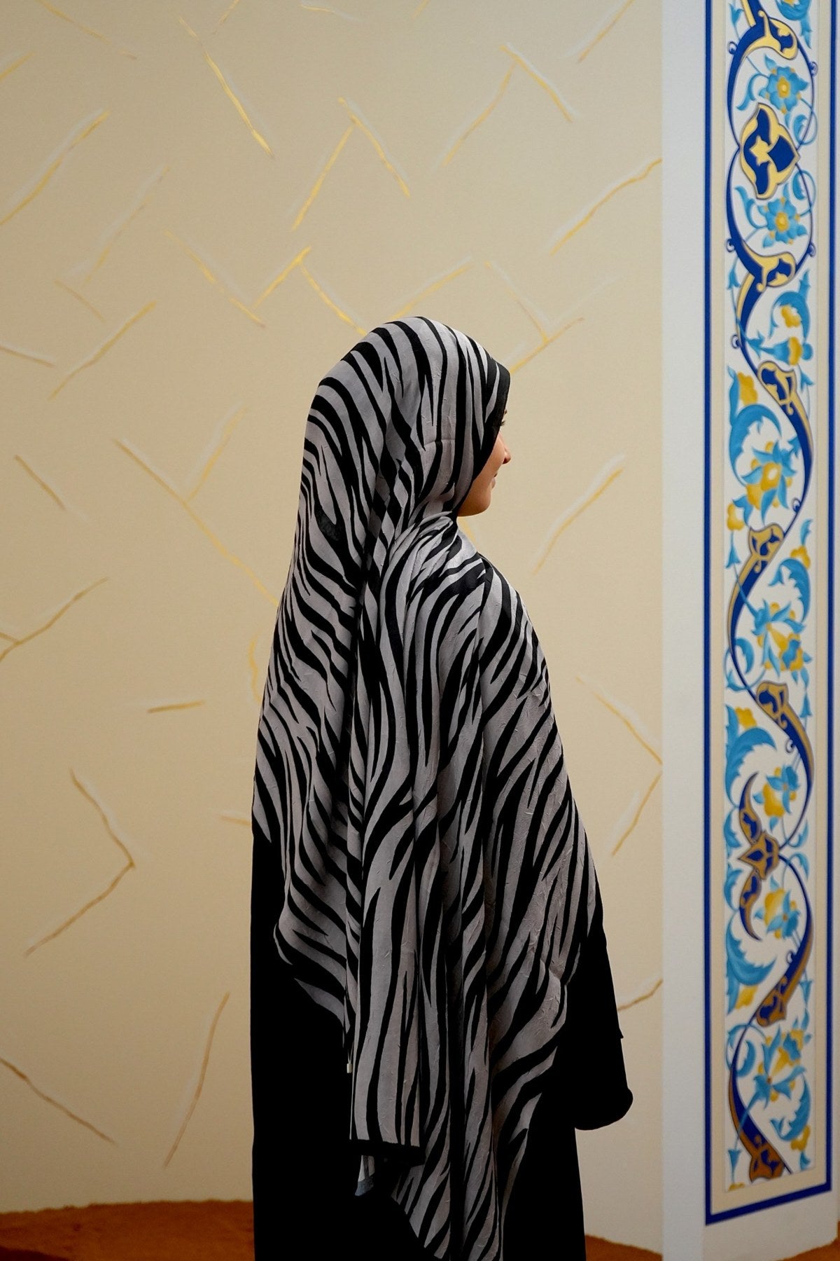 Printed Hijab - Zebra Design
