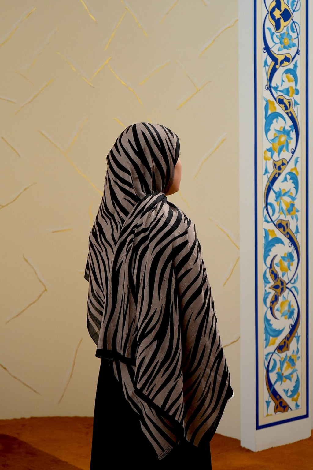 Printed Hijab - Zebra Design