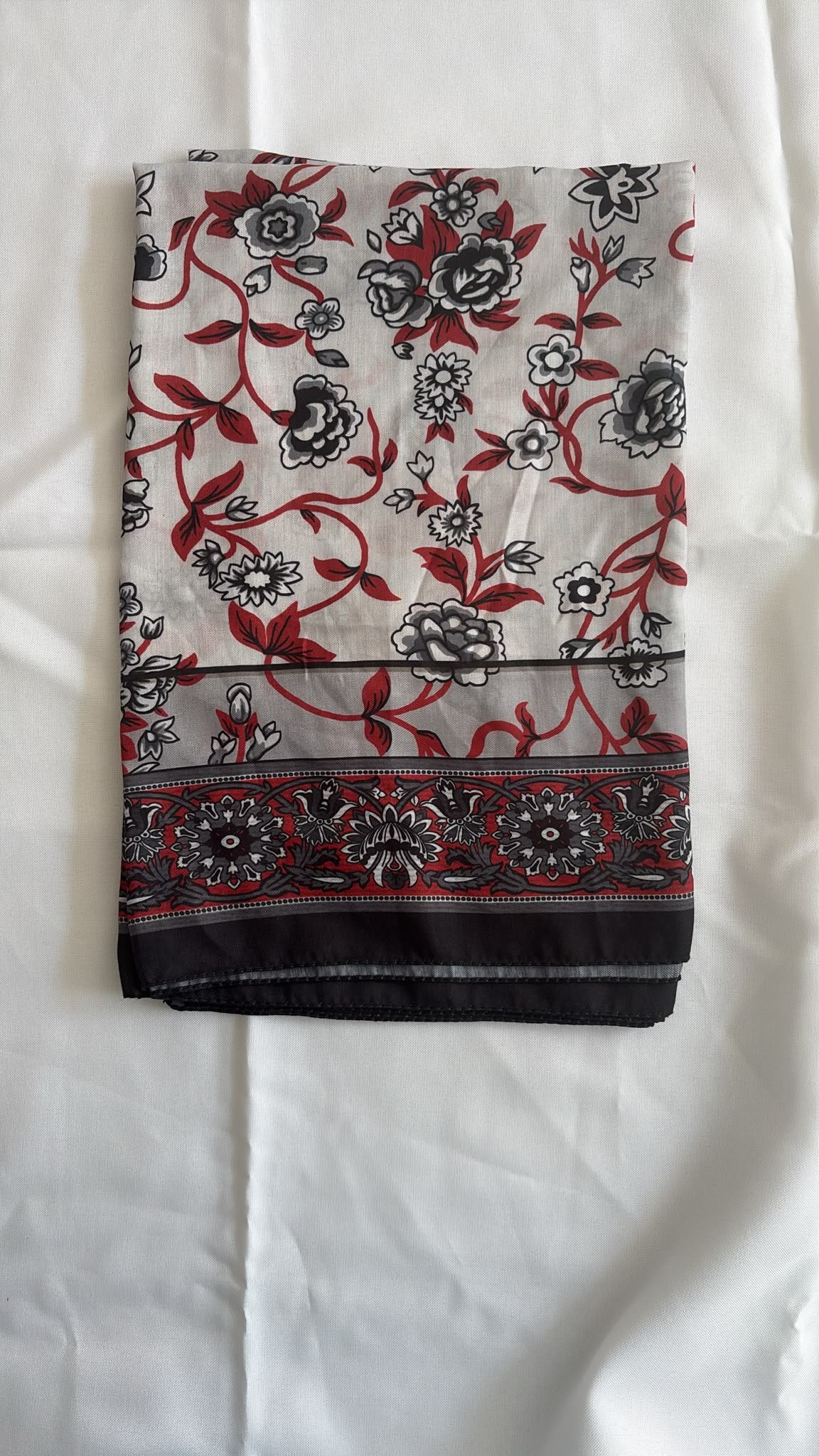 OUTLET Baumwollhijab Grau Etnik