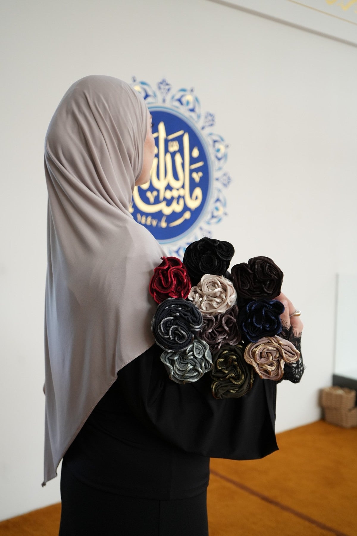 Liquid Jersey Hijab mit Crinkle